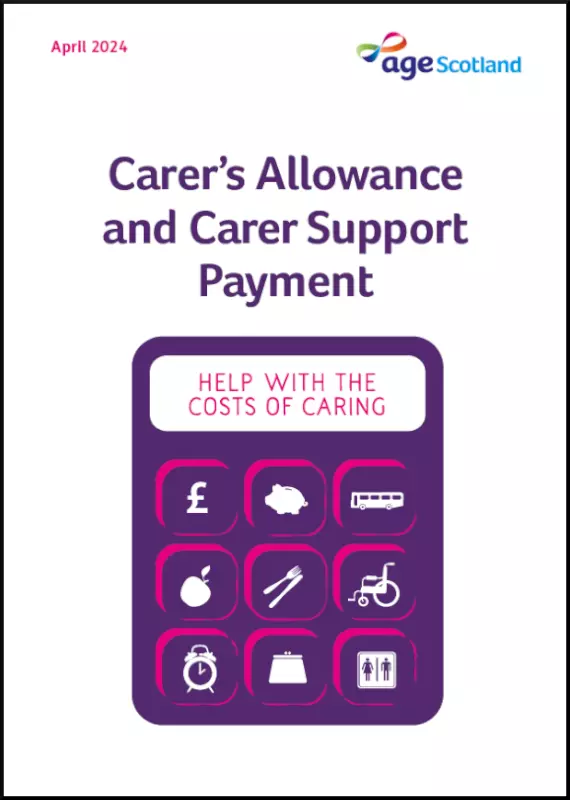 Carer's Allowance and Carer Support Payment guide front cover