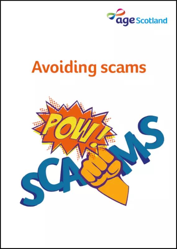 Avoiding Scams guide front cover