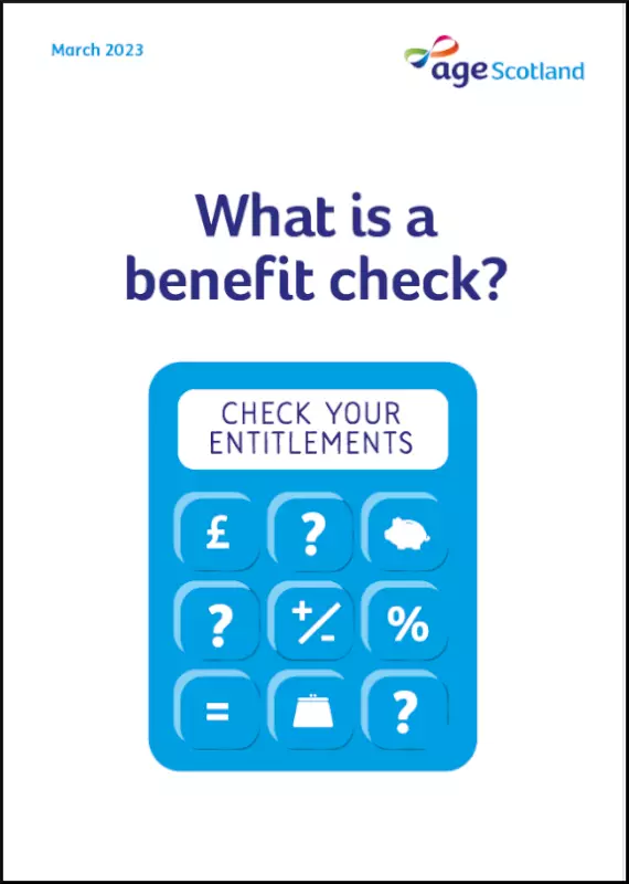 What is a Benefit Check front cover