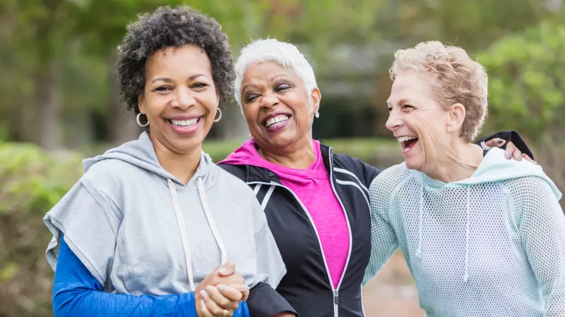Older women exercising 