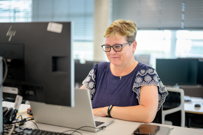 Woman working