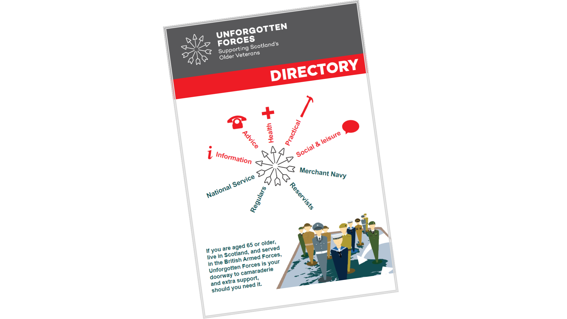 Unforgotten Forces Directory for older veterans in Scotland