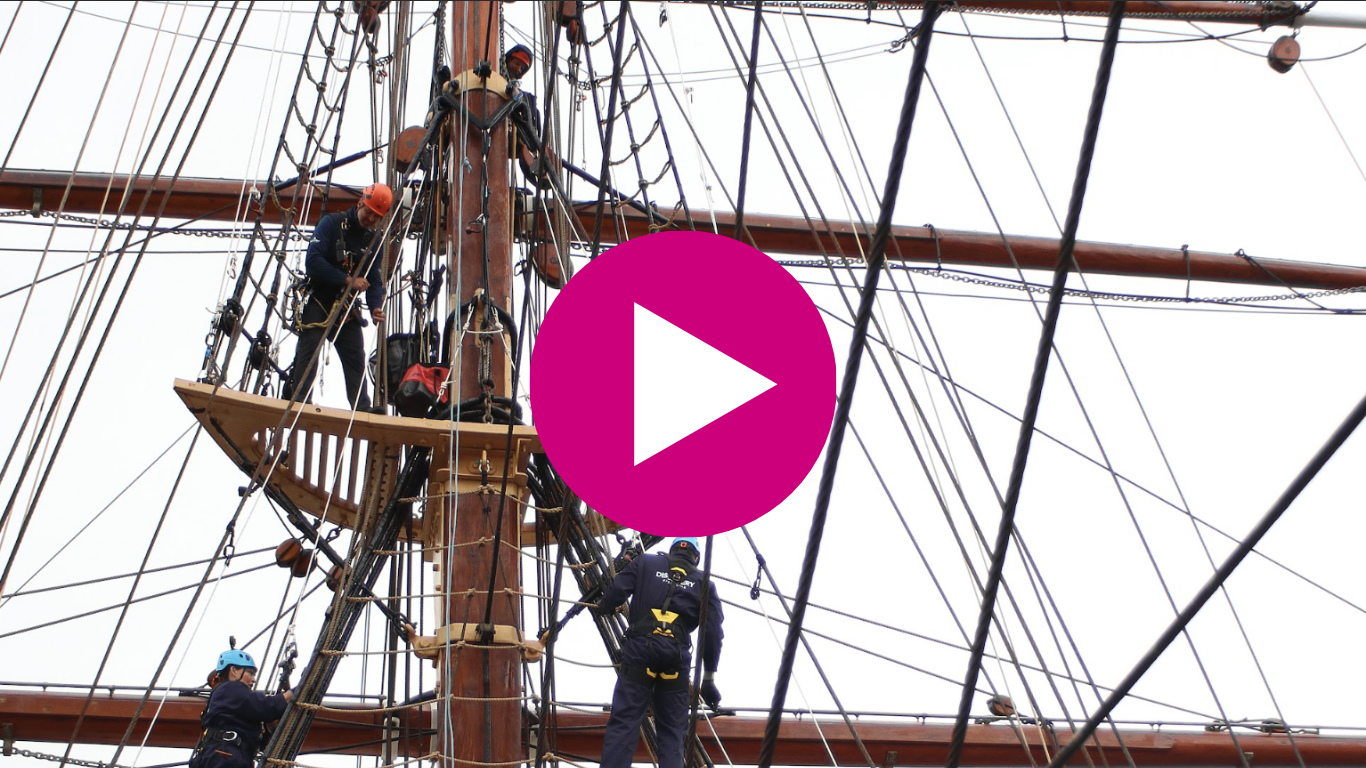 The Dundee Discovery Mast climb - Video image
